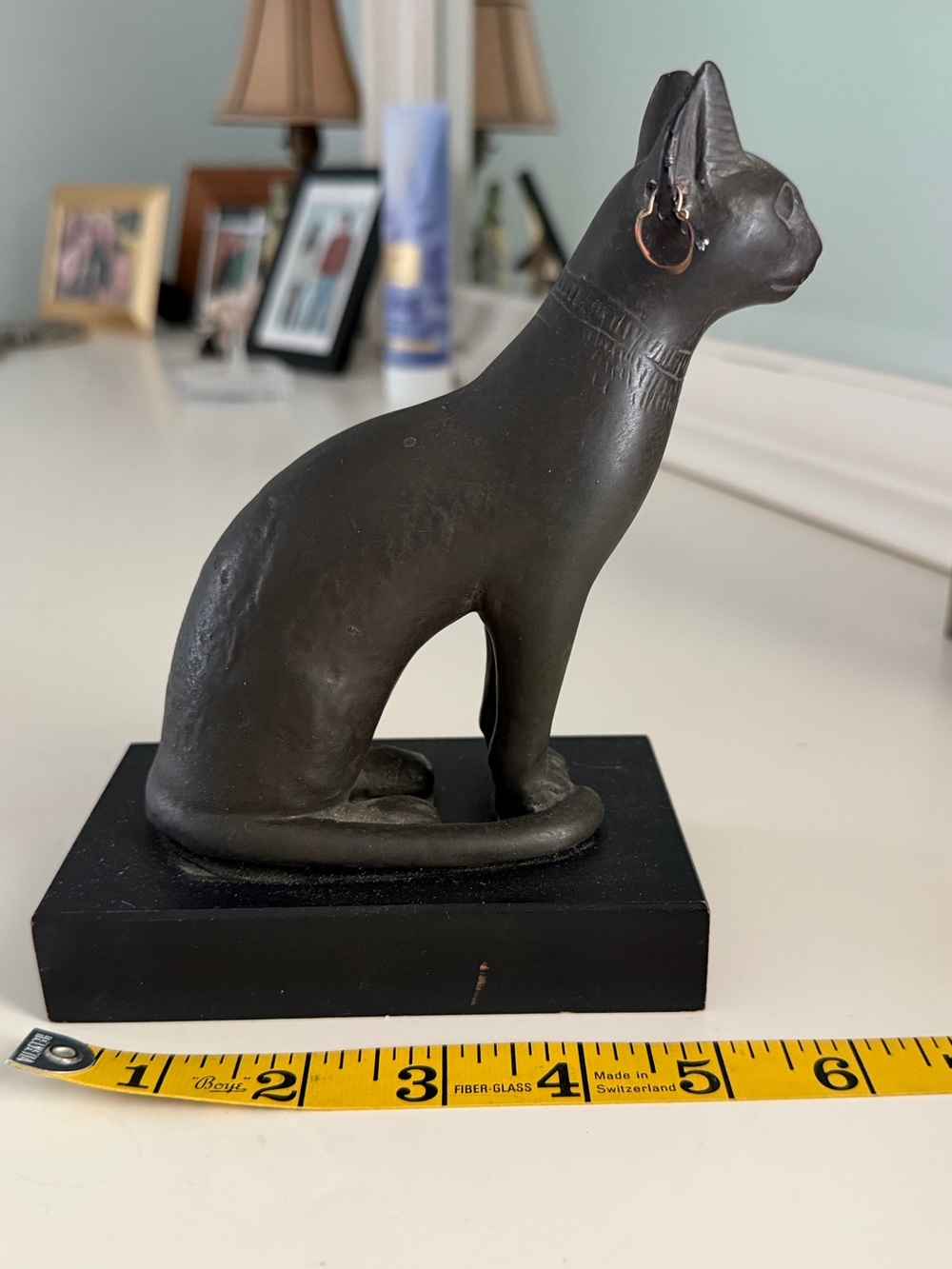 Vintage Egyptian Cat Goddess Bastet Figurine - Picture 3 of 7